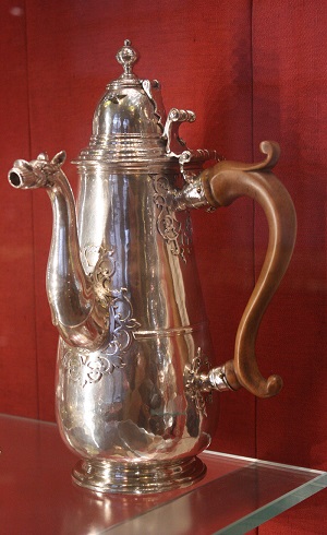 Silver chocolate pot