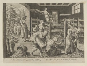The Gathering of Mulberry Leaves and the Feeding of the Silkworms