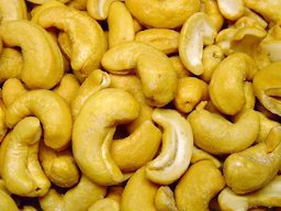 Cashew nut snack, roasted and salted