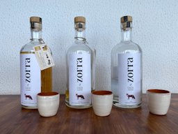 Tasting medronho spirits in Porto C&ocirc;vo