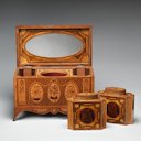 British Tea chest with tea caddies