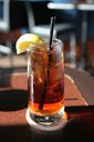 Iced tea with lemon